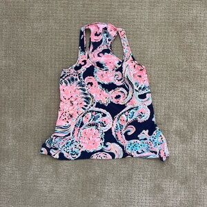 Lilly Pulitzer Malie Silk Tank in Pop Up for Halibut